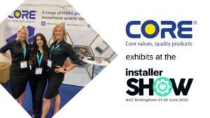 CORE exhibits at the Installer show